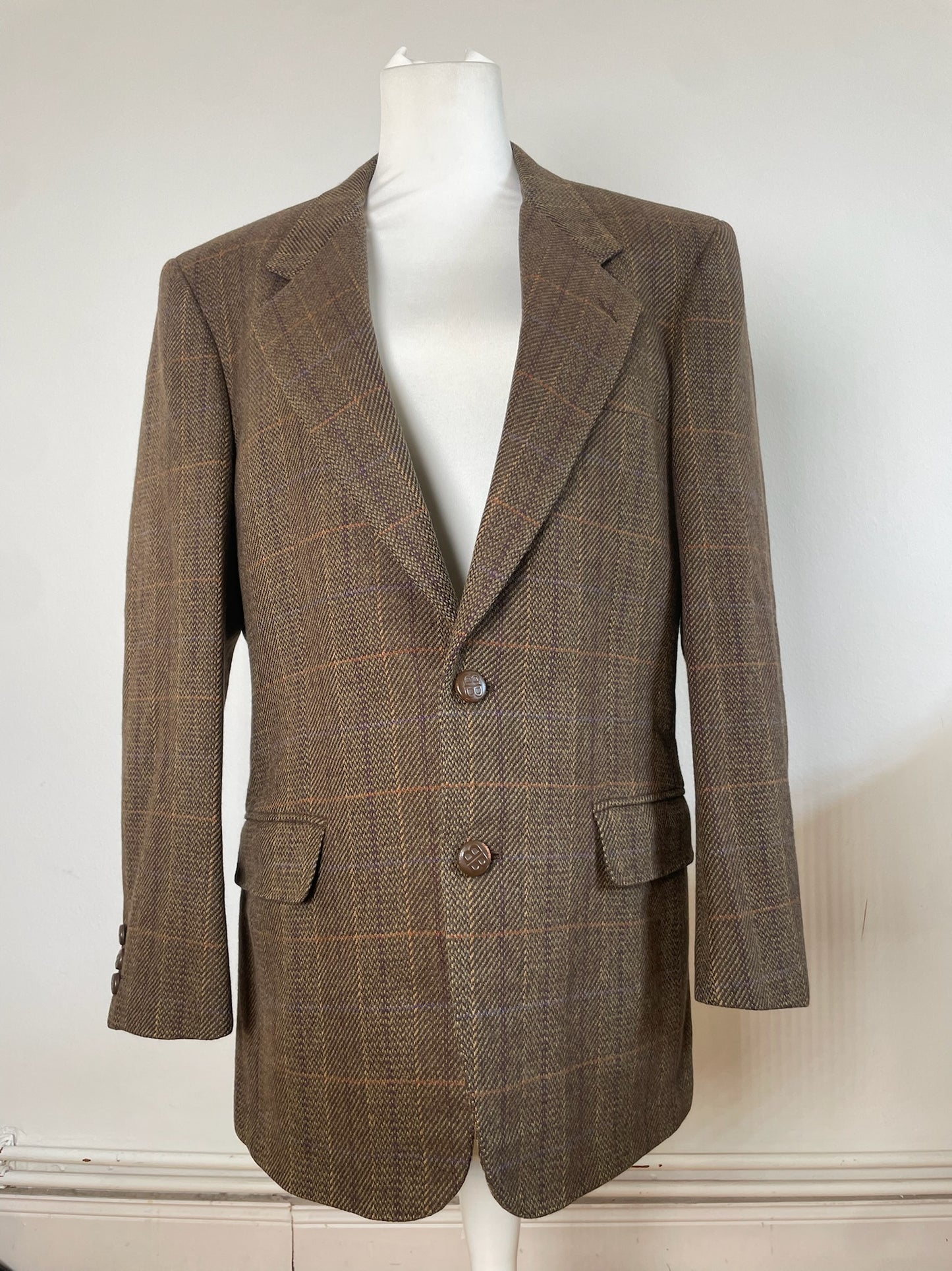 Vintage Balenciaga Wool Blazer Brown