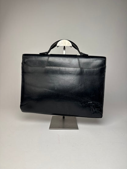 Vintage Cartier leather Briefcase Black