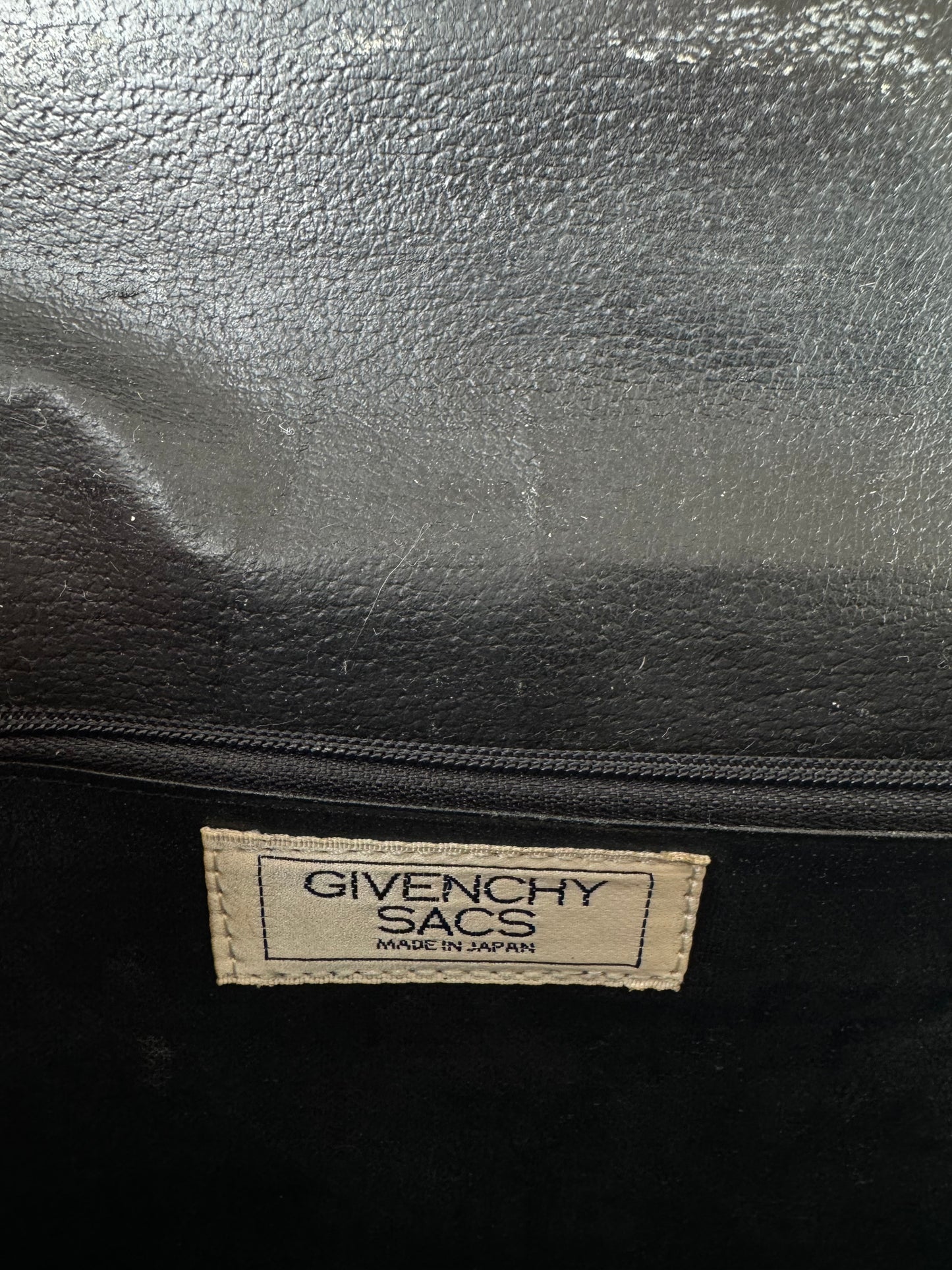 Vintage Givenchy Leather Crossbody Bag black