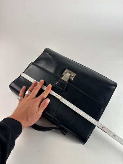 Vintage Cartier leather Briefcase Black