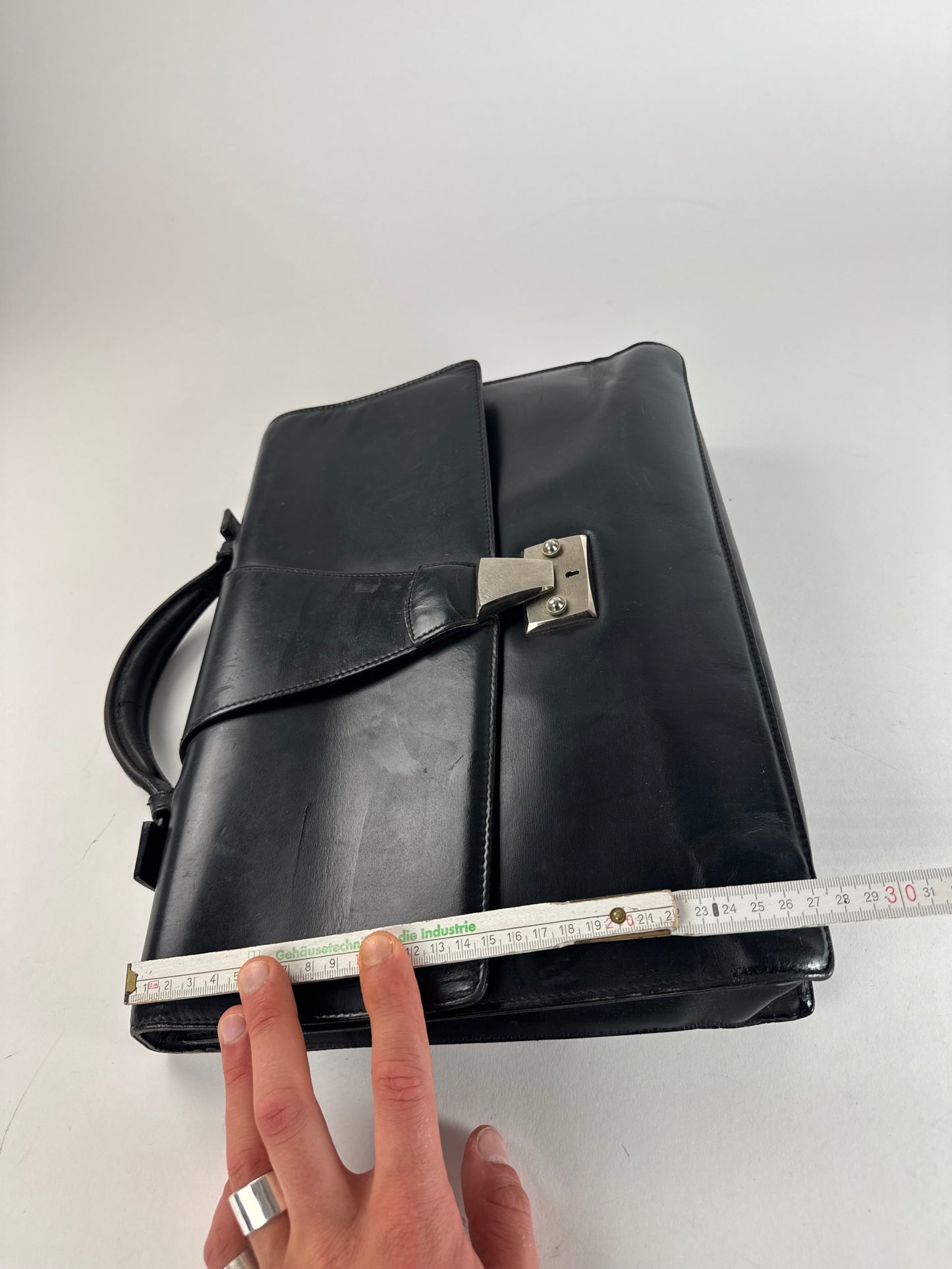 Vintage Cartier leather Briefcase Black