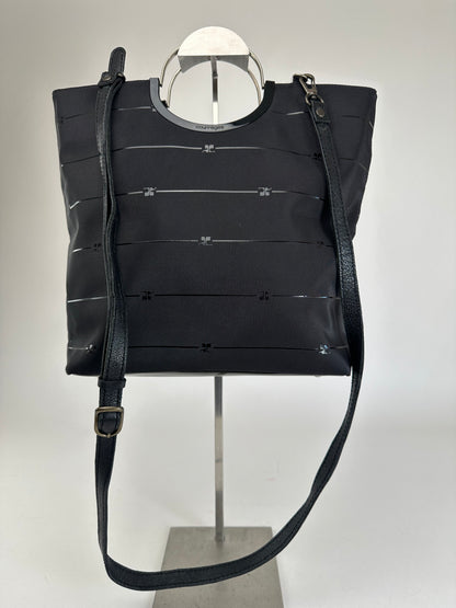 Vintage Courrèges AC Monogram 2Way Tote Bag Black