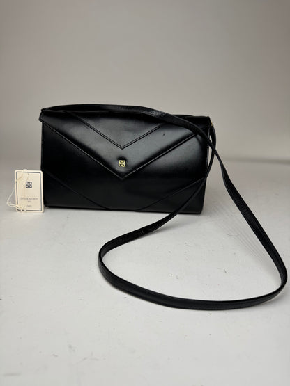Vintage Givenchy Leather Crossbody Bag black