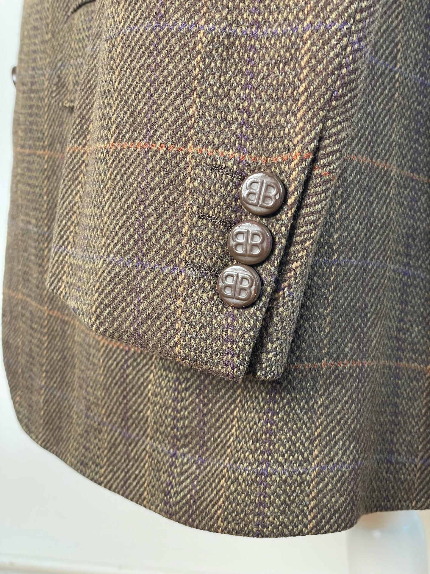 Vintage Balenciaga Wool Blazer Brown