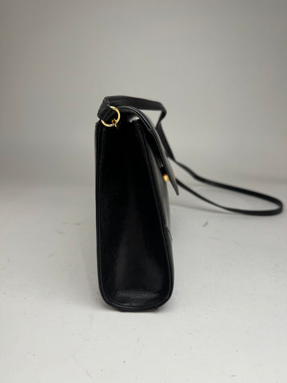Vintage Givenchy Leather Crossbody Bag black