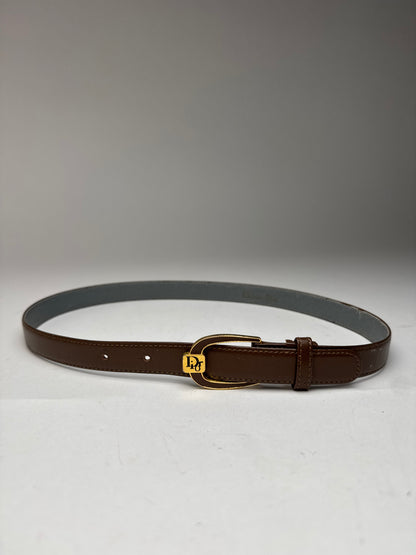 Vintage Dior Leather belt brown