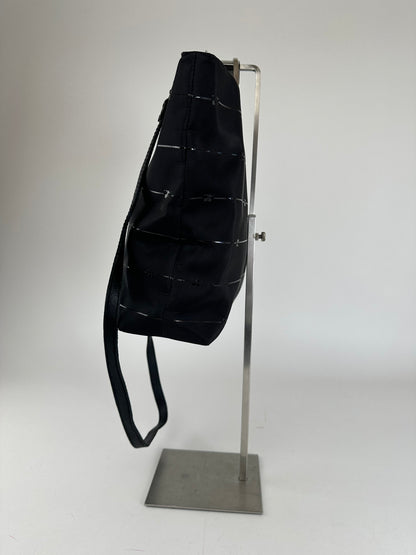 Vintage Courrèges AC Monogram 2Way Tote Bag Black
