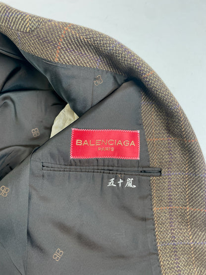 Vintage Balenciaga Wool Blazer Brown