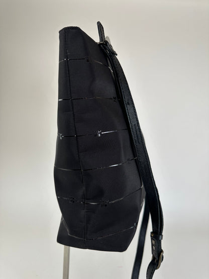 Vintage Courrèges AC Monogram 2Way Tote Bag Black