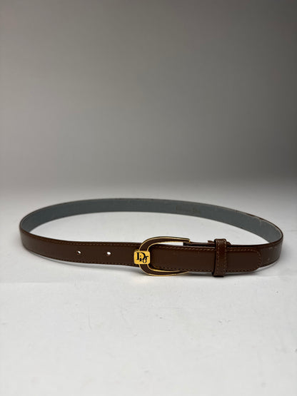 Vintage Dior Leather belt brown