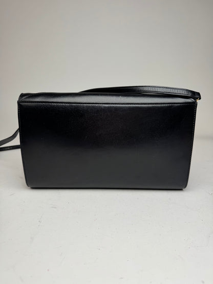 Vintage Givenchy Leather Crossbody Bag black