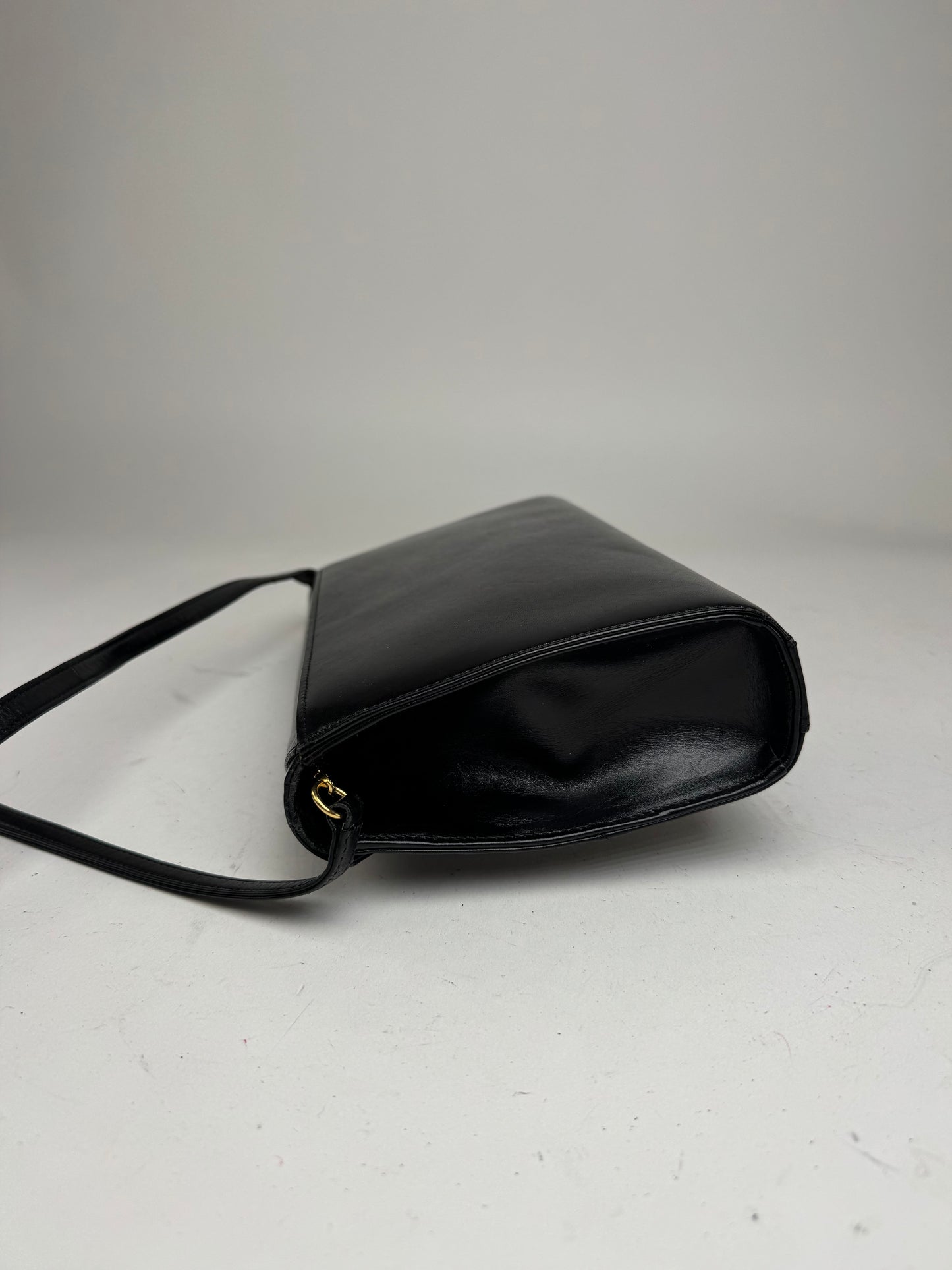 Vintage Givenchy Leather Crossbody Bag black
