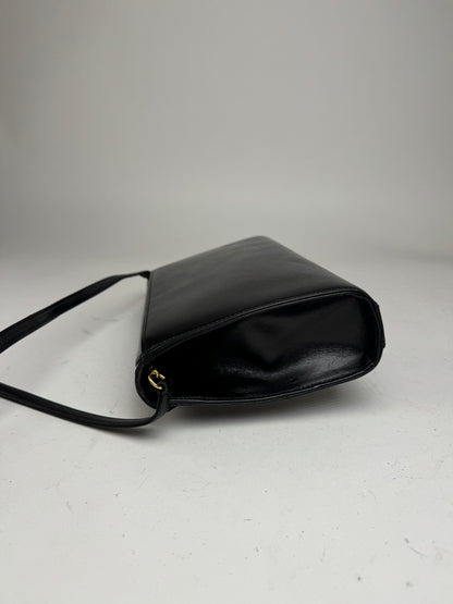 Vintage Givenchy Leather Crossbody Bag black