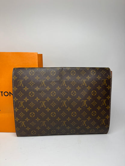 Pochette vintage Louis Vuitton en cuir Monogram marron