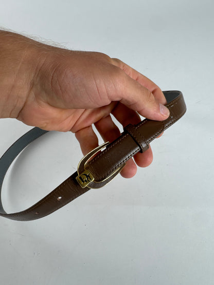 Vintage Dior Leather belt brown