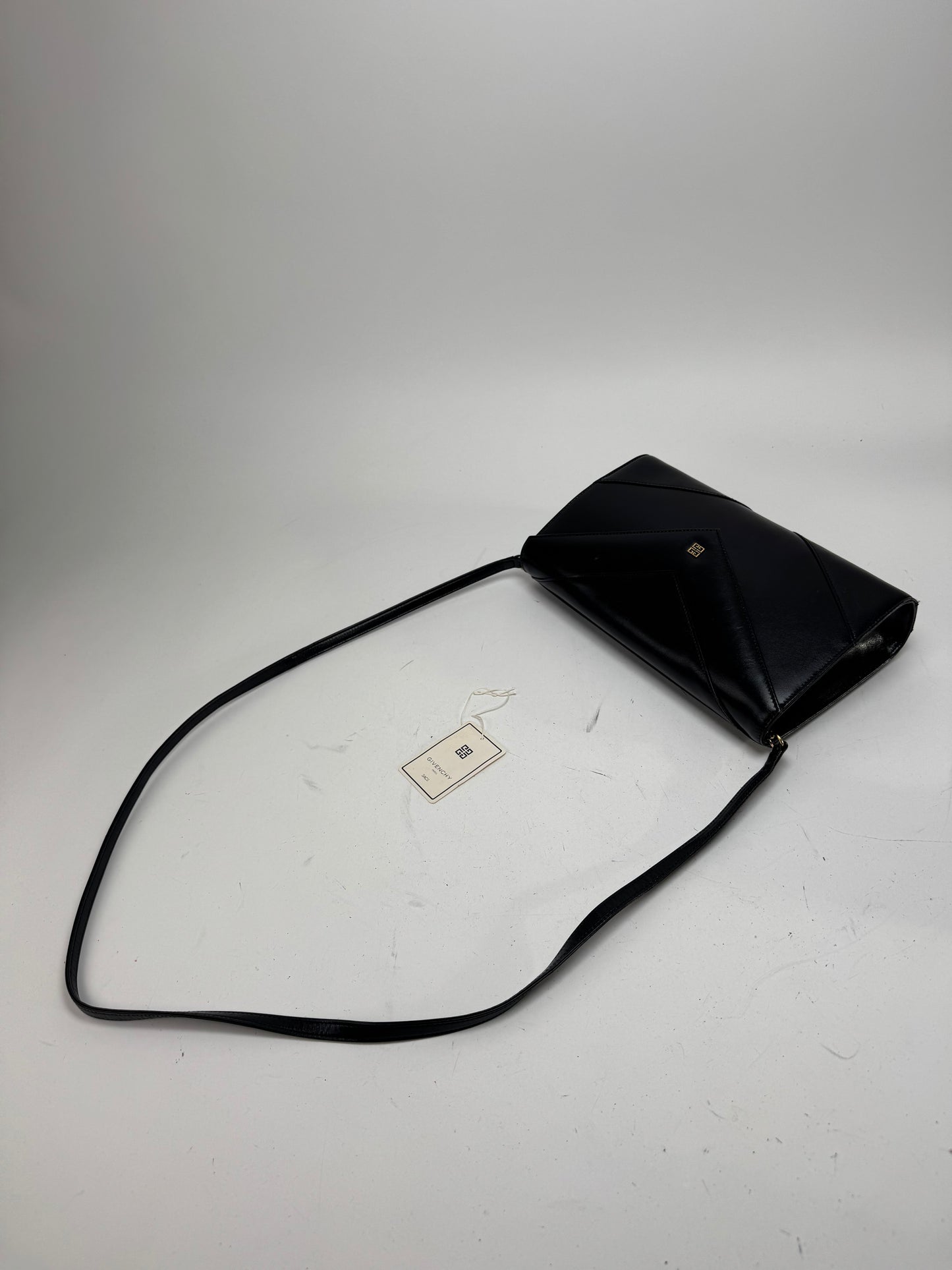 Vintage Givenchy Leather Crossbody Bag black