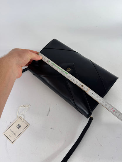 Vintage Givenchy Leather Crossbody Bag black