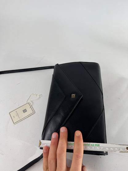 Vintage Givenchy Leather Crossbody Bag black