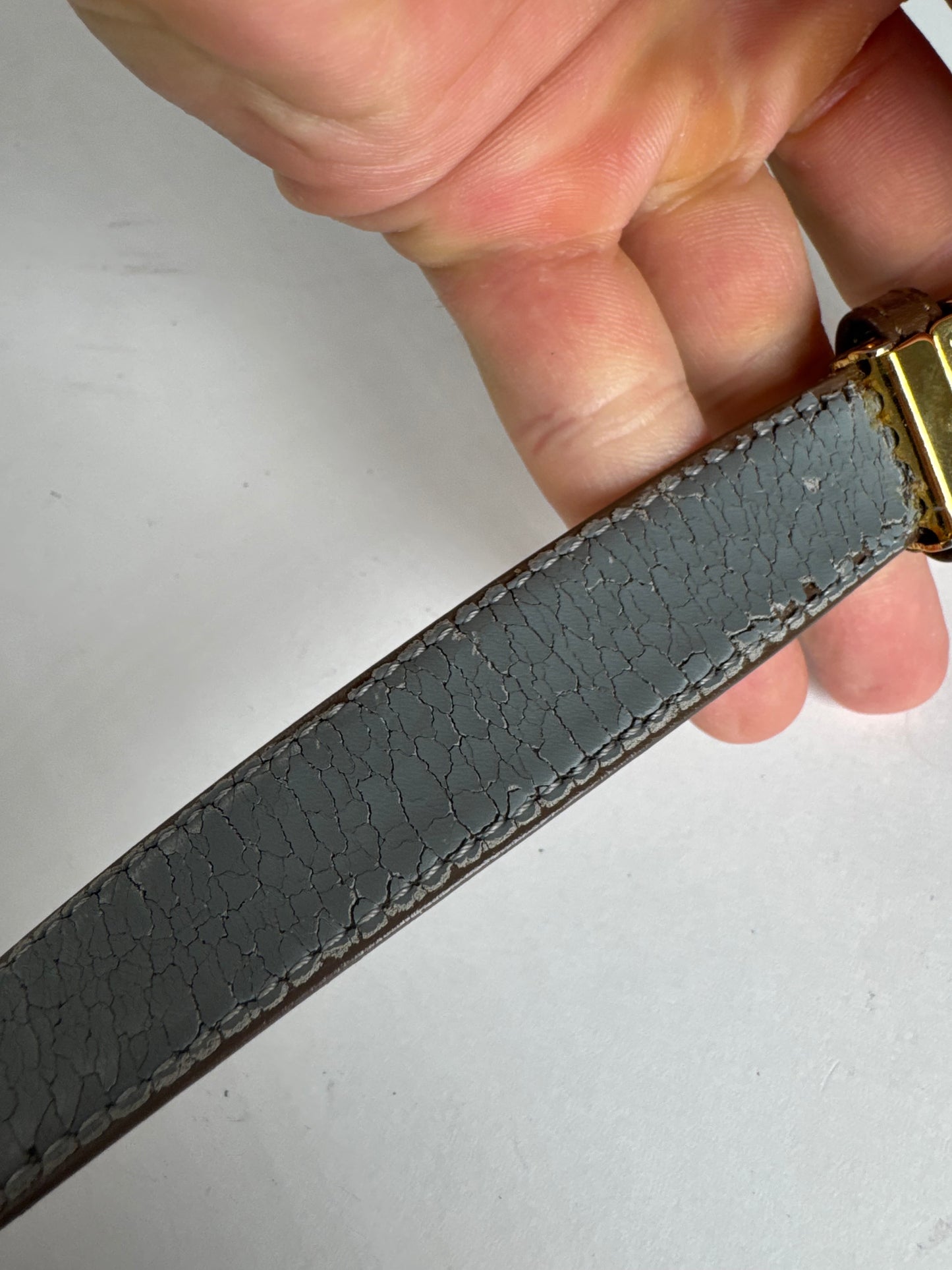 Vintage Dior Leather belt brown