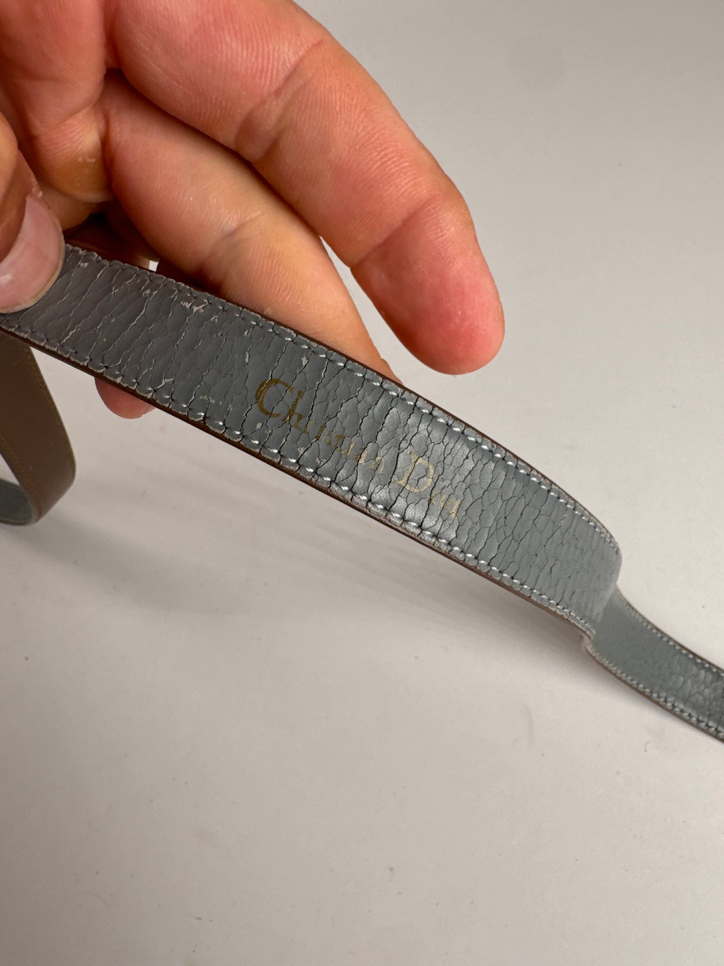 Vintage Dior Leather belt brown