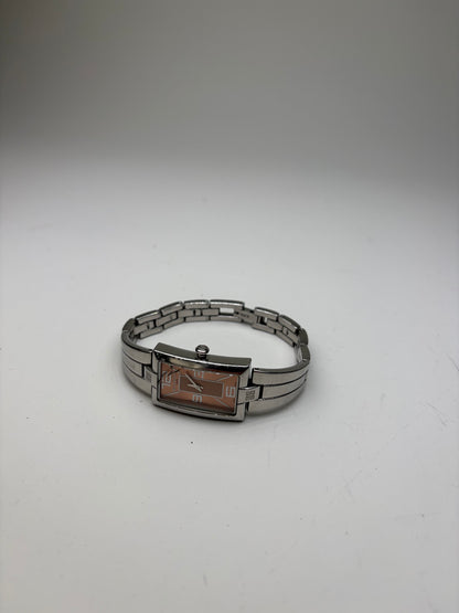 Vintage Givenchy Stainless Steel Bracelet Watch Light Pink