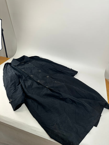 Vintage Dior Men's Microfiber Trenchcoat Black XL