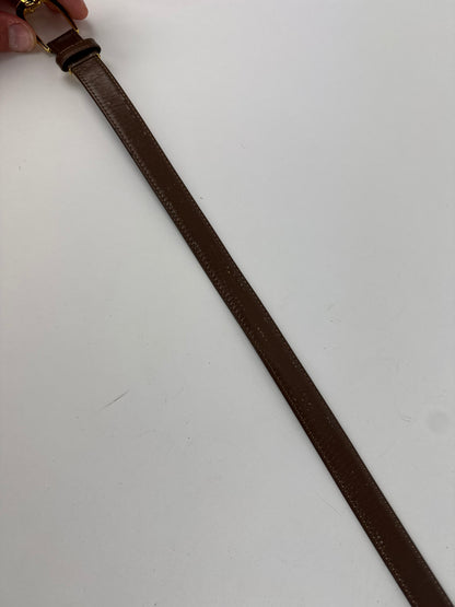 Vintage Dior Leather belt brown