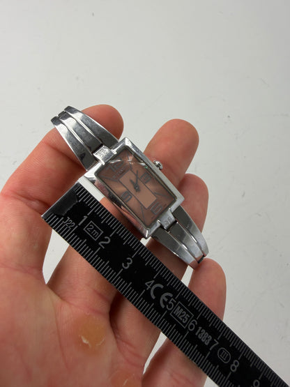 Vintage Givenchy Stainless Steel Bracelet Watch Light Pink