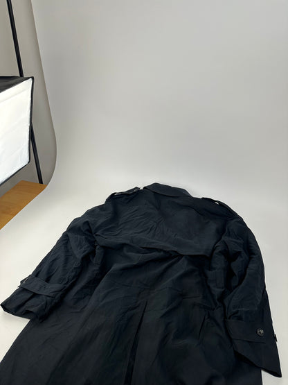 Vintage Dior Men's Microfiber Trenchcoat Black XL