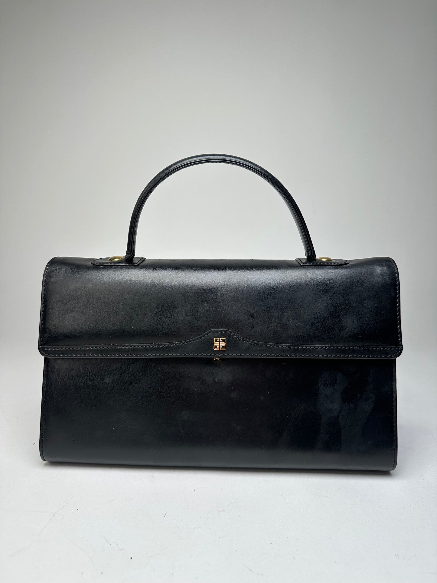 Vintage Givenchy Leather Handbag Black