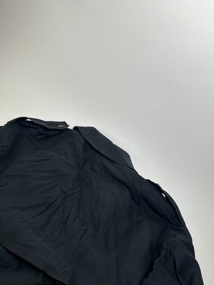 Vintage Dior Men's Microfiber Trenchcoat Black XL