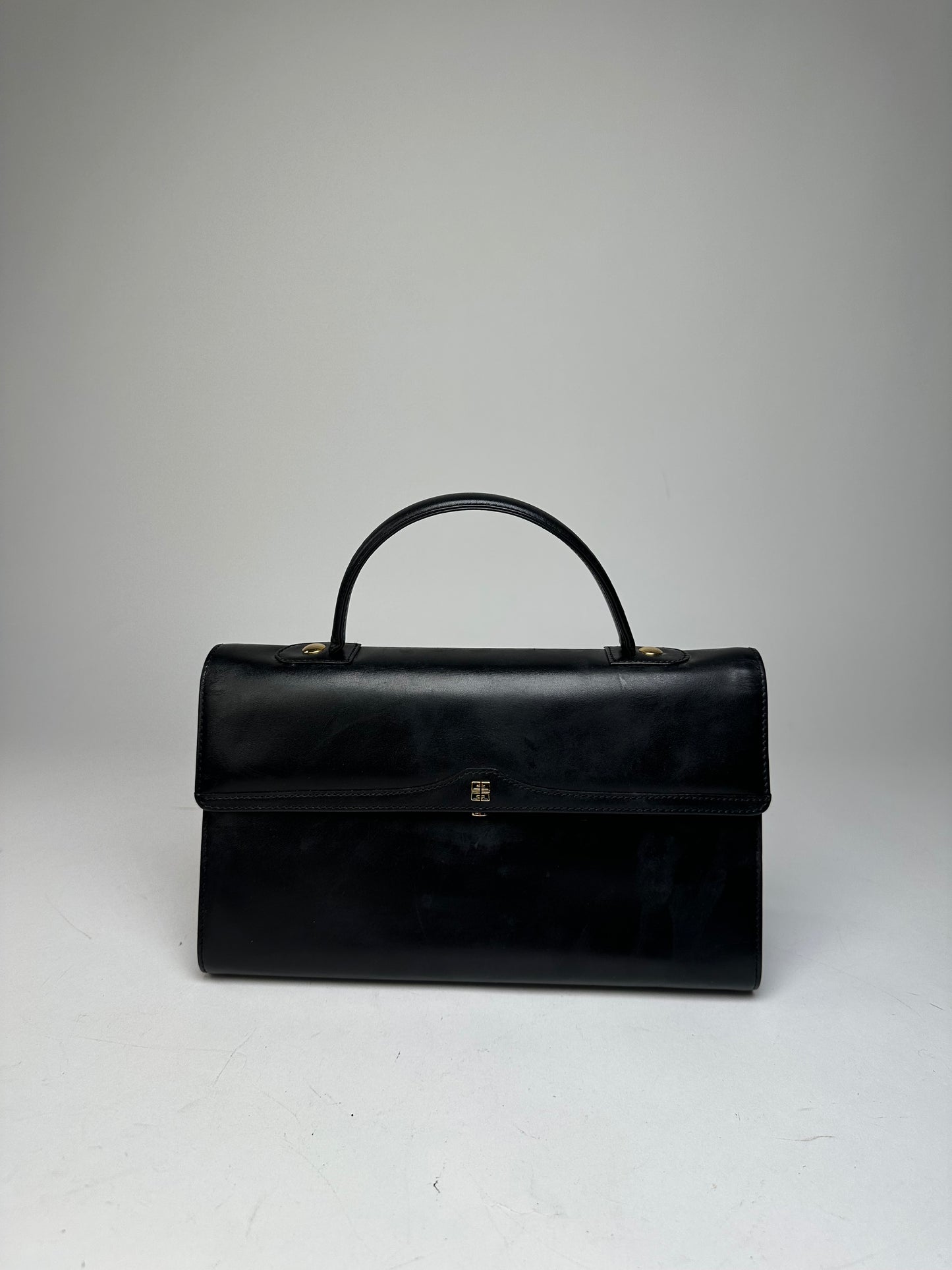 Vintage Givenchy Leather Handbag Black