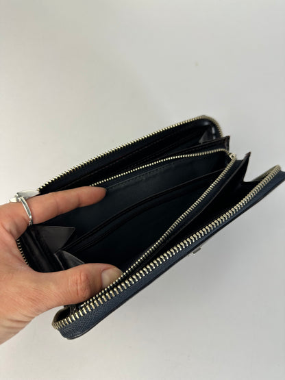 Vintage Vivienne Westwood Textured Leather Bifold Wallet Black