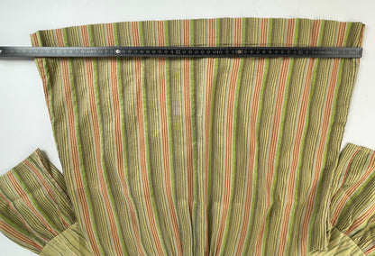 Vintage Etro Striped Silk Top Green Orange IT44