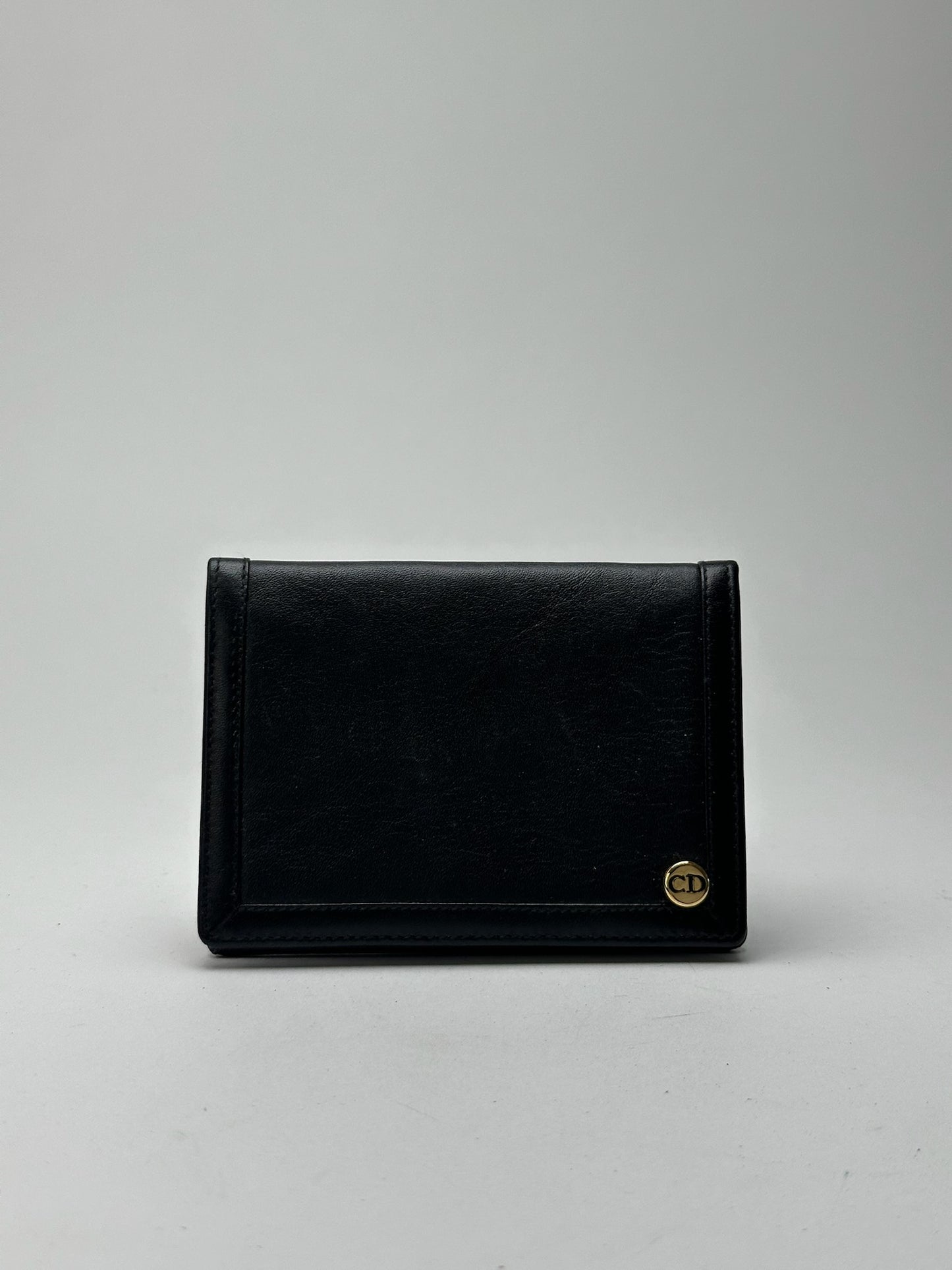 Vintage Dior leather card holder black