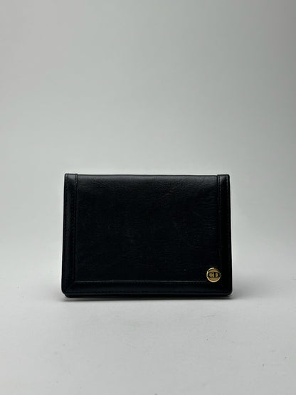 Vintage Dior leather card holder black