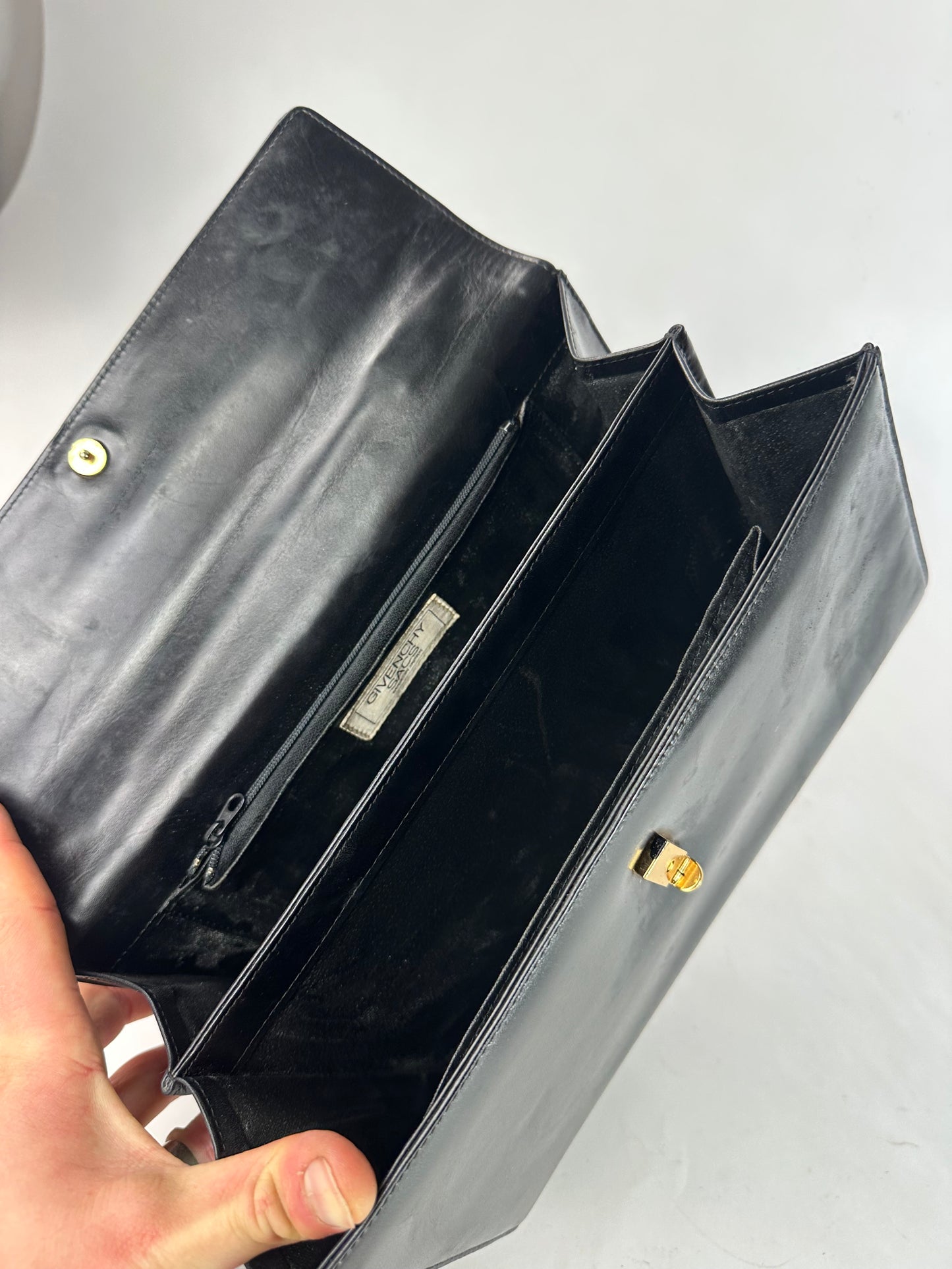 Vintage Givenchy Leather Handbag Black