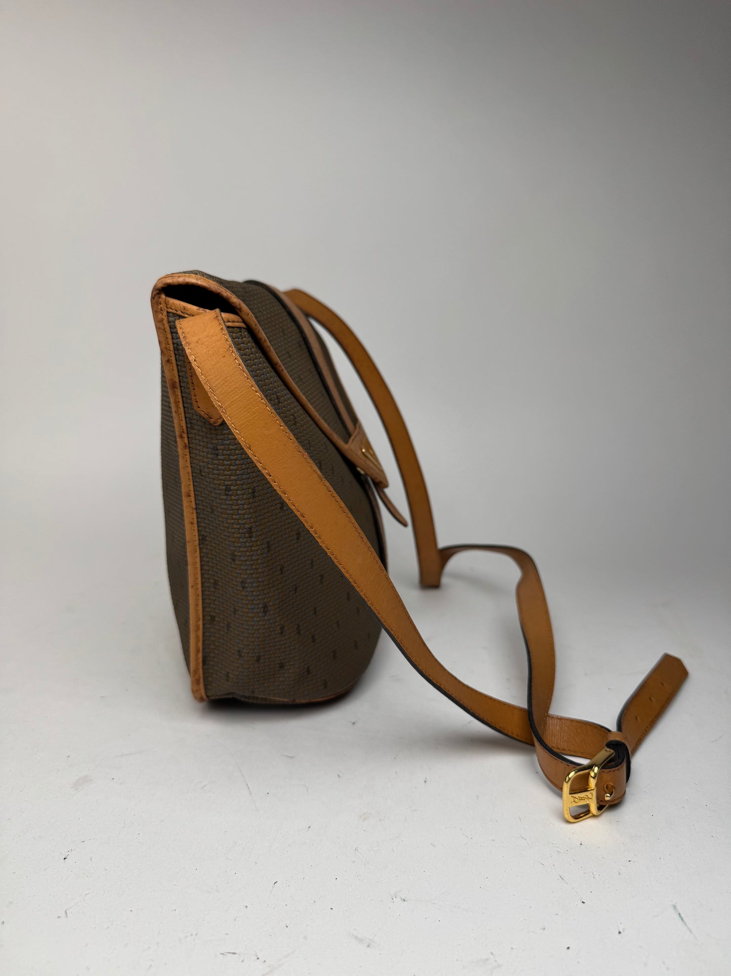 Sac vintage Yves Saint Laurent marron gris Marron