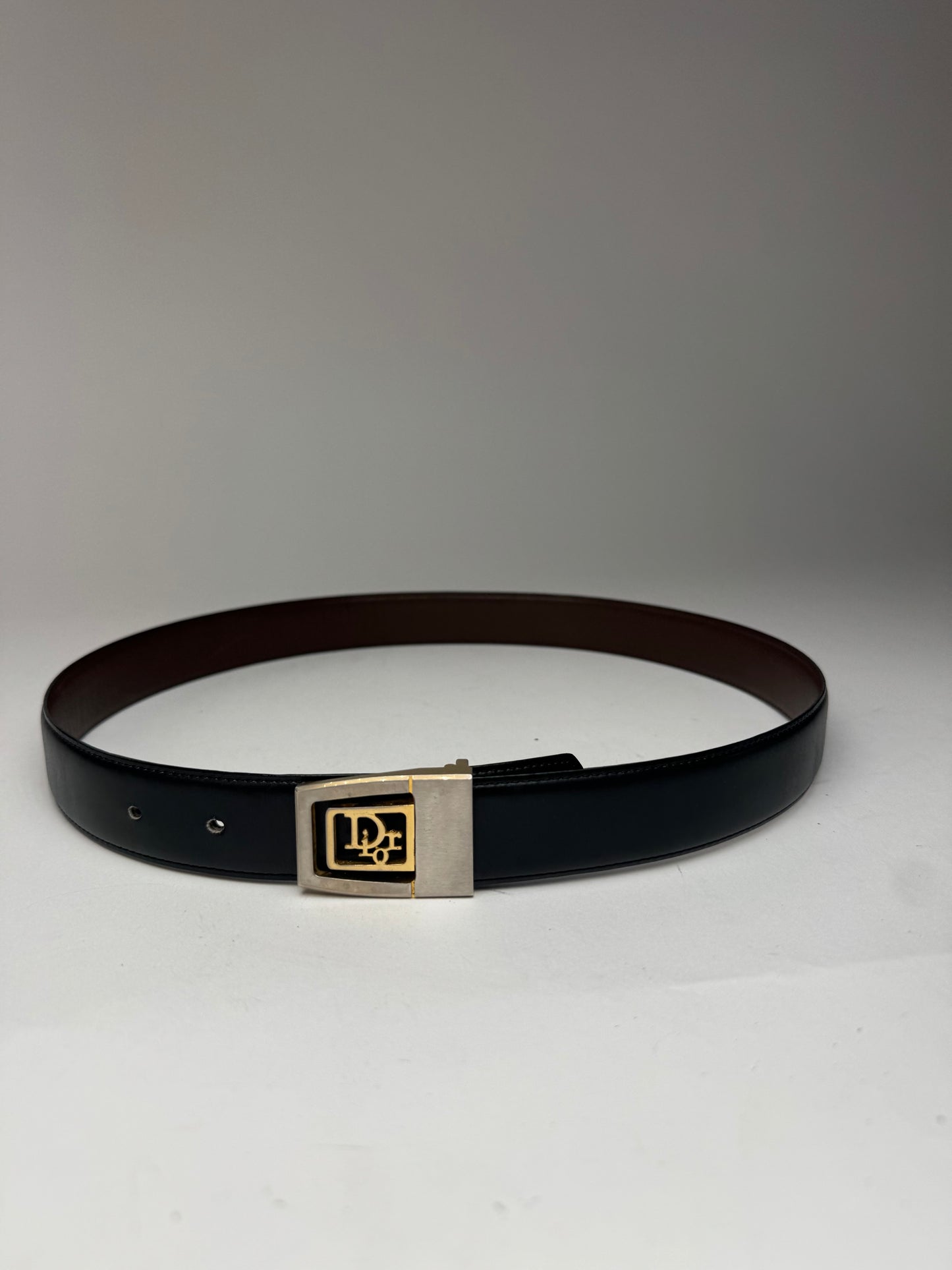 Vintage Dior Leather belt brown