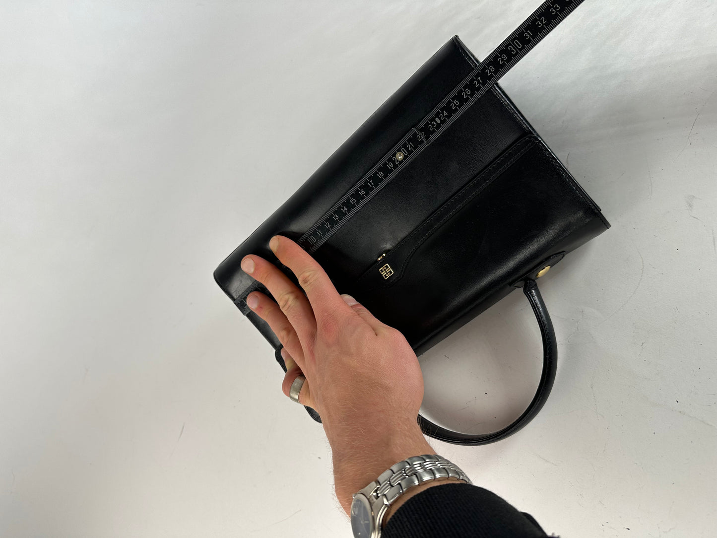 Vintage Givenchy Leather Handbag Black