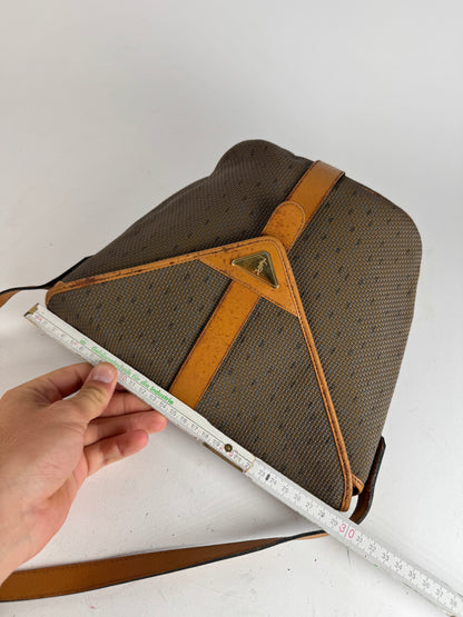 Sac vintage Yves Saint Laurent marron gris Marron