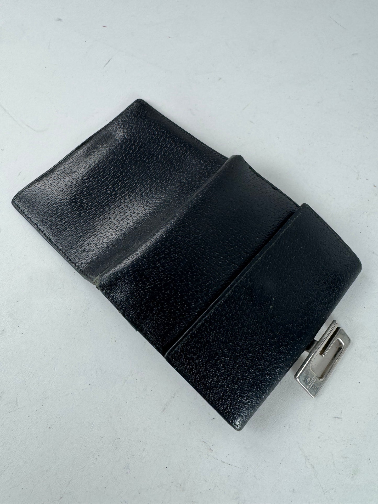 Vintage Gucci Leather Wallet Black