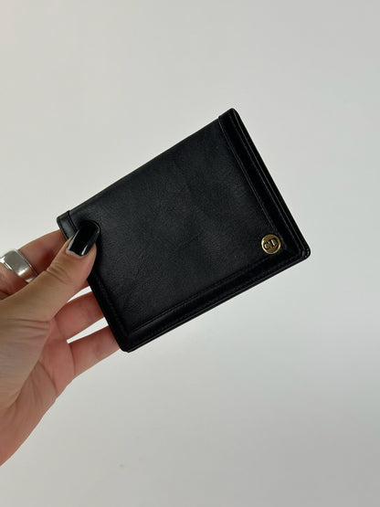 Vintage Dior leather card holder black