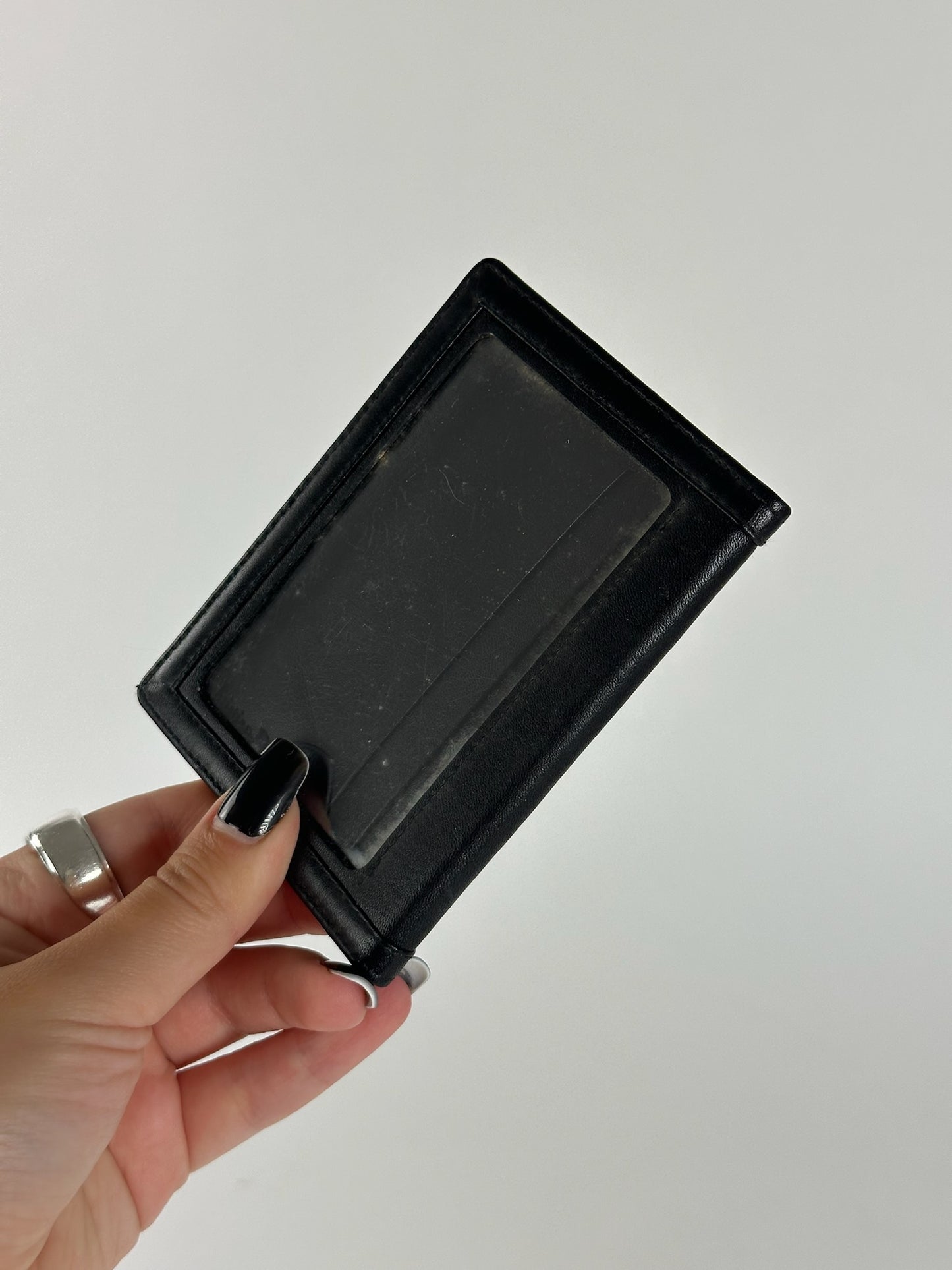 Vintage Dior leather card holder black