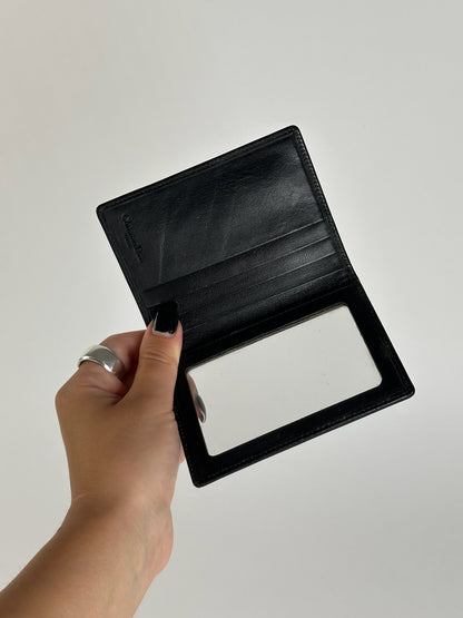 Vintage Dior leather card holder black