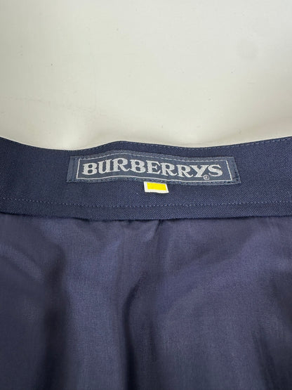 Vintage Burberry Wool Skirt Navy Blue M