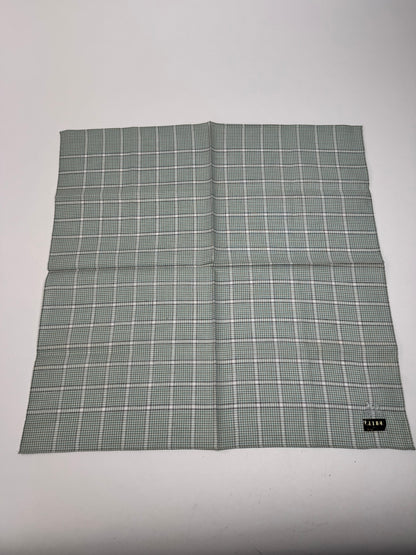 Vintage Celine Checked scarf grey white