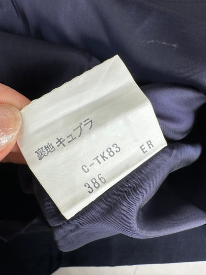 Vintage Burberry Wool Skirt Navy Blue M