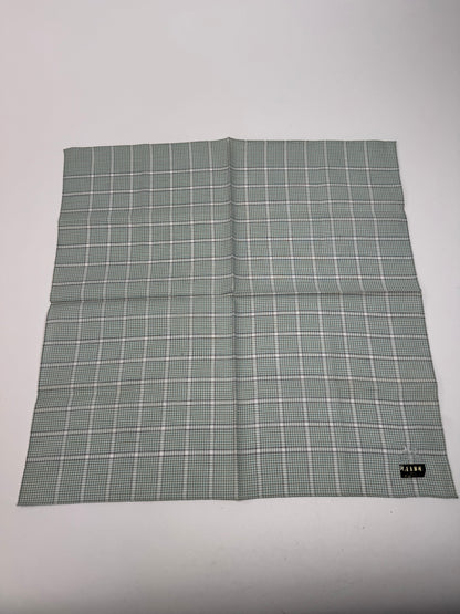 Vintage Celine Checked scarf grey white