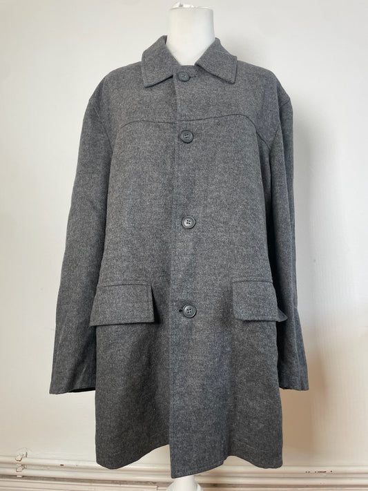 Vintage Givenchy Wool Coat Grey
